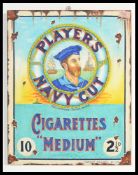 A contemporary artists oil on canvas impression of