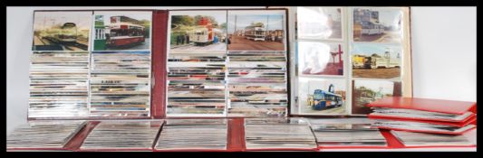 Vintage Tram & Trolleybus collection of colour photographs (x700) seven albums. 6