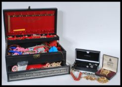 A good collection of vintage costume jewellery to include necklaces, bracelets, bangles etc.