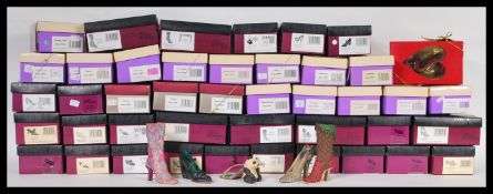 A collection of approximately 40 boxed ' just the right shoe ' figurines including four special