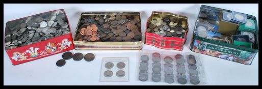 A large collection of mainly British pre decimal coins dating from the 18th Century to include
