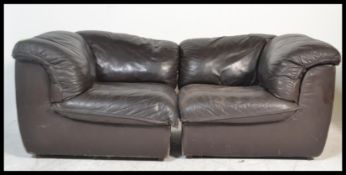 A contemporary / 20th centurty two piece modular l