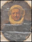 Follower of Rembrandt Van Rijn (1606 - 1669) - a 19th Century oil painting on canvas after