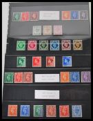 Great Britain stamps.1937-51 George VI (Three sets), Dark, Light & New colours. Unmounted mint
