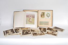 A group of vintage and antique ephemera to include a cricket book Cricket of Toady and Yesterday