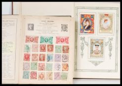 An early 20th Century stamp album containing stamps dating from the 19th Century from all around the