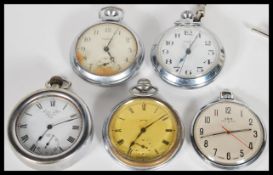 A collection of vintage 20th Century pocket watches to include an Ingersol watch retailed by Fears