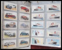 Two albums of vintage cigarette cards to include complete set of Churchman boxing personalities,