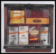 An original 20th Century point of sale advertising display for Cigars, lift up glazed front with