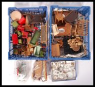 ASSORTED ANTIQUE STYLE SCALE DOLLS HOUSE FURNITURE