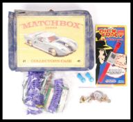 ASSORTED MIXED TOYS: TMNT, DICK TRACY, MATCHBOX, TOOTSIE AND BADGES