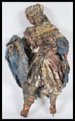 A believed 18th Century biblical nativity figure depicting one the the three Magi / Kings,
