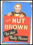 NUT BROWN TOBACCO HAND PAINTED ENAMEL STYLE SIGN