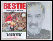 George Best - Two signed football autobiographies to include ' Bestie ' a portrait of a legend by