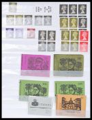 Stamp collection - Great Britain mint accumulation, mostly u/m with Commems, Defins and Regionals.