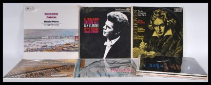 A small collection of classical vinyl records various composers, conductors  and labels.