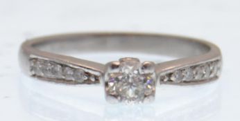 950 PLATINUM AND DIAMOND SOLITAIRE RING