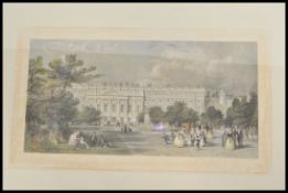 Three 19th Century Victorian etchings depicting scenes of London to include a coloured View of