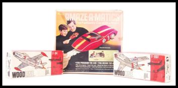 VINTAGE HASBRO ' AMAZE A MATIC ' AND WOODLINE MODEL KITS