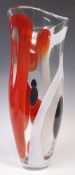SVAJA CONTEMPORARY LARGE STUDIO ART GLASS VASE