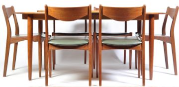 DURUP 1960'S DANISH TEAK WOOD DINING SUITE BY SOREN J. LADEFOGED
