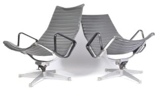 CHARLES & RAY EAMES MODEL 684 RARE PAIR OF ARMCHAIRS