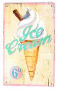 CONTEMPORARY WALL ART ICE CREAM ADVERTISING TYPE SIGN