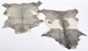 VINTAGE 20TH CENTURY GOAT SKIN / HIDE FLOOR RUGS