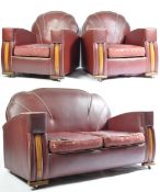 ORIGINAL EARLY 20TH CENTURY ART DECO ANTIQUE SOFA SUITE
