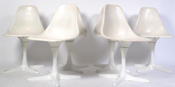 ARKANA MODEL 115 RETRO VINTAGE TULIP CHAIRS BY MAURICE BURKE