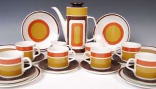 G&J MEAKIN POTTERY LTD MERIDIAN STUDIO COFFEE SERVICE