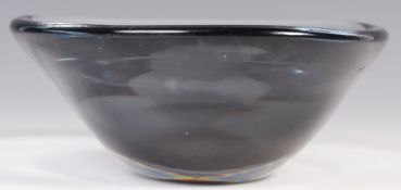 ORREFORS RETRO STUDIO ART GLASS SELENA BOWL BY SVEN PALMQVIST