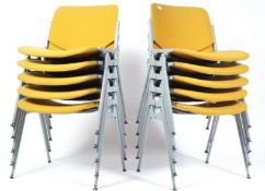 CASTELLI DSC AXIS 106 ITALIAN STACKING CHAIRS BY GIANCARLO PIRETTI