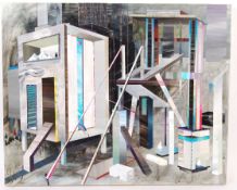 RICKY ALLMAN ' CAMP ' ACRYLIC ON CANVAS PAINTING