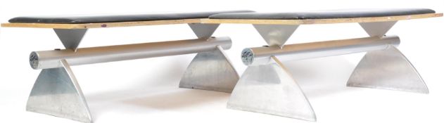 ZOEFTIG ZENKY LATE 20TH CENTURY RETRO VINTAGE BENCHES