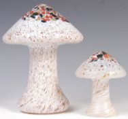 KOSTA BODA STUDIO ART GLASS MUSHROOMS BY MONICA BACKSTROM