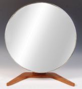 DANISH 20TH CENTURY TEAK WOOD DRESSING TABLE MIRROR