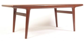 JL MOLLER 1960'S DANISH RETRO TEAK WOOD COFFEE TABLE BY NIELS MOLLER