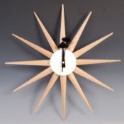 AFTER GEORGE NELSON A CONTEMPORARY STARBURST CLOCK