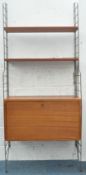 RETRO SWEDISH STRING WALL SHELVING UNIT BY NISSE STRINNING