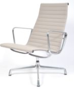 VITRA EA 115 VINTAGE SWIVEL LOUNGE CHAIRS BY CHARLES & RAY EAMES