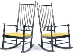 GEMLA ISABELLA D10 VINTAGE SWEDISH ROCKING CHAIRS BY K.A. ADOLFSSON