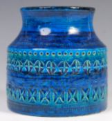 BITOSSI 720 STUDIO ART POTTERY RIMINI BLU VASE BY ALDO LONDI