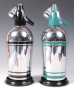 1970'S RETRO STAINLESS SODA SYPHONS BY SPARKLETS LIMITED
