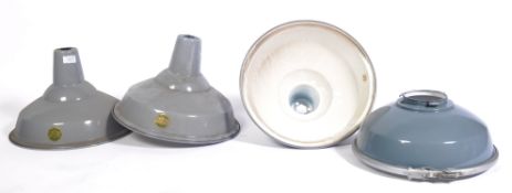 BENJAMIN RLM REFLECTOR CRYSTEEL INDUSTRIAL GREY ENAMEL LAMP SHADES