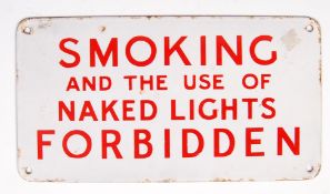 20TH CENTURY RETRO VINTAGE PORCELAIN ENAMEL WARNING SIGN