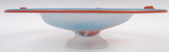 KOSTA BODA SCANDINAVIAN STUDIO ART GLASS PEDESTAL BOWL