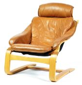 STAR FURNITURE DANISH ' KROKEN ' STYLE LOUNGE ARMCHAIR