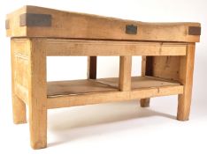 SUPERB 20TH CENTURY WILLIAM DOUGLAS & SONS LTD BUTCHERS BLOCK