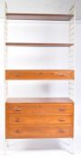 VINTAGE LADDERAX SHELVING UNIT / ROOM DIVIDER MADE BY STAPLES